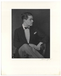 Berenice Abbott Signed Photo Mat of Her Portrait of Rene Crevel -- Measures 16 x 20